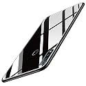 ClickAway ?Vivo Z5x Glass Case, Luxurious Soft Edge Protective TPU Bumper Stunning Design Glass Back Cover for Vivo Z5x -(Black) CA1893 (Please Check Your Phone Model Before Buying