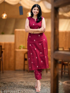 ClickWear Women Cotton Blend Viscose Rayon Kurta