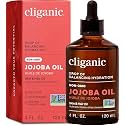 Cliganic Jojoba Oil ,100%, Non-GMO, Cold Pressed for Face, Hair &amp; Skin 4oz