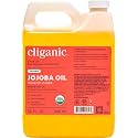 Cliganic Organic Jojoba Oil, 100% Pure Cold Pressed for Face &amp; Hair, 32oz