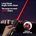 Climberty Red Beam Laser Pointer, 10000m, USB Rechargeable, 8 Star Patterns