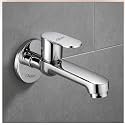 Clinton Brass Long Body Bib Tap | Wall Mounted Faucet | Chrome Finish | Durable Wash Basin Tap | Bathroom tap