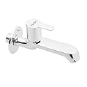 Clinton Brass Long Body Bib Cock Tap with Wall Flange (Chrome Finish) (Fusion)