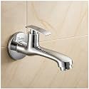 Clinton Passion Brass Long Body Bib tap | Wall Mounted Faucet | Chrome Finish | Bathroom Tap | Durable Wash Basin Tap