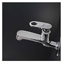 Clinton Brass Long Body Bib Cock Tap with Wall Flange (Chrome Finish) (C_Max Brass Long body-1pc)