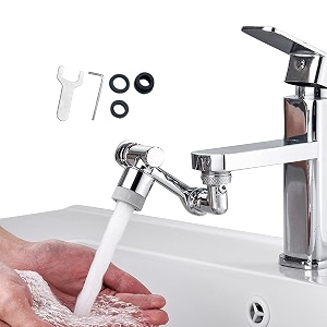 clinton tap extender for kitchen sink adaptable tap extension for easy handling universal kitchenbathroom faucet head 1080 swivel adjustable fe02