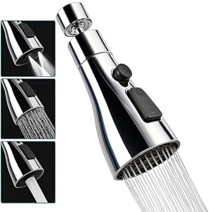 clinton tap extender for kitchen sink  360 flexible faucet extension attachment  3-mode water-saving kitchen tap aerator shower  sink tap extension