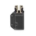 Clip & Carry Kydex Multitool Sheath for the Leatherman OHT - Made in USA - EDC Multi Tool Sheath Holder Holster Cover - Carbon Fiber Black