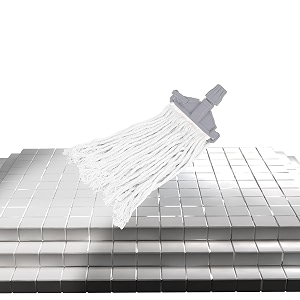 clip n fit cotton floor mop with super absorbent microfiber mop head - durable machine washable floor types - ideal for home and office cleaning