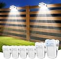 Clip-On Solar Lights Outdoor, Motion Sensor, 6 Pack, White