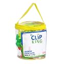 ADI Pipe Cloth Clips for Drying with PVC Pouch, 12 Plastic Clothes Pins for Hanging Rope and Stand