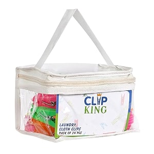 sidhi cloth clips for drying clothes  heavy duty plastic cloth pins for rope amp hanger  strong grip rust-free laundry clips  multicolor with pvc storage pouch pack of 24