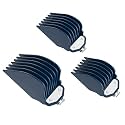 Clipper Guards for Wahl, 3PCS 10 12 16 with Metal Clip, Blue