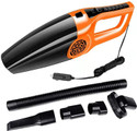 Clonezo Powerful Portable Extra Pro Car Vacuum Cleaner with Powerful Suction High Power Car Vacuum Cleaner with 2 in 1 Mopping and Vacuum, Anti-Bacterial Cleaning (Orange & Black)