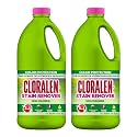 Cloralen Liquid Laundry Stain Remover Detergent Booster - (2 Pack) 60.8 fl oz - Non-Chlorine Vinegar Formula - Laundry Booster for Color &amp; White Clothing