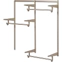Closet Culture by Knape & Vogt Culture 4 ft. Steel Closet Hardware Kit in Champagne Nickel Shelving (0300-KITA-4CN)