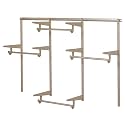 Closet Culture by Knape & Vogt Culture 6 ft. Steel Closet Hardware Kit in Champagne Nickel Shelving (0300-KITA-6CN)