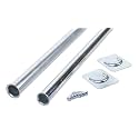 Closet Pro CD-0024-18/30ZC Heavy Duty Adjustable Rod, Silver,18 by 30-Inch, Zinc Plated