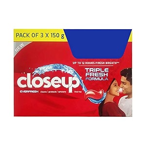closeup everfresh anti-germ gel toothpaste red hot save rs 20 2x150 g
