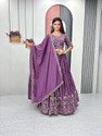 Closin Girls Lehenga Choli Ethnic Wear Embroidered