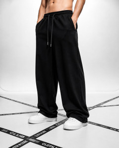 Cloth N Code Men Solid Black Track