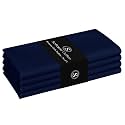 Cloth Napkin 17Inch x 17Inch, Washable & Reusable Napkins, Set of 4, Durable, Absorbent, Soft Linen Table Napkins for Fall, Parties, Holiday, Lunch, Dinner, Everyday Use, Navy Blue