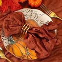 Cloth Napkins Set of 100 21"x21" Reusable Cheesecloth Napkins Terracotta
