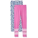 cloth theory Girl's Printed Regular Fit Leggings (Pack of 2)