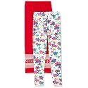 cloth theory Girl's Printed Regular Fit Leggings (Pack of 2)