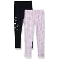 cloth theory Girl's Printed Regular Fit Leggings (Pack of 2)