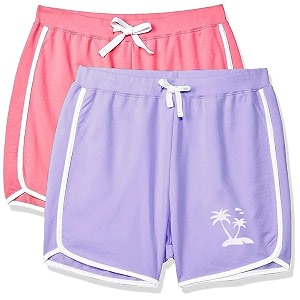 clotth theory girls po2 100 cotton casual bottomwear  soft elastic drawstring waist  comfortable summer play amp everyday wear shorts  2-3 to 13-14 years