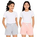 Cloth Theory Premium Cotton Shorts for Girls - Regular Fit Pocket Shorts for Girls Pack of 2