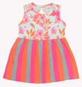 Clothe Funn Baby Girls Midi/Knee Length Casual Dress (Multicolor, Sleeveless)
