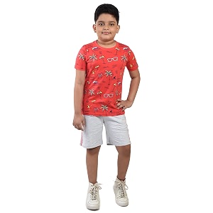 Clothe Funn Boys Printed Cotton Half Sleeves