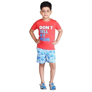 Clothe Funn Boys Coordinate Set Tshirt Shorts