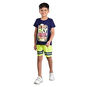 Clothe Funn Boys Coordinate Set Tshirt Shorts