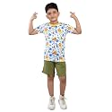 Clothe Funn Boys Printed Cotton Half Sleeves