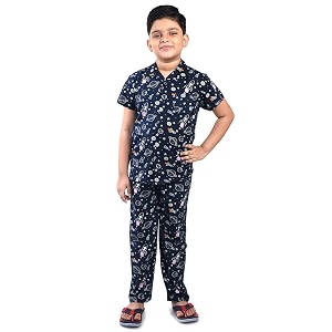 clothe funn boys cotton nightsuit set