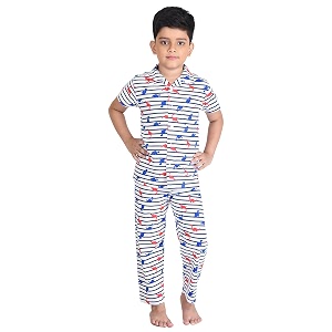 clothe funn boys cotton nightsuit set