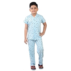 clothe funn boys cotton nightsuit set