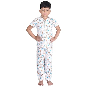 clothe funn boys cotton nightsuit set