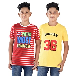 Clothe Funn Boys T-Shirts Round Neck Pack