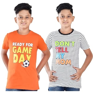 Clothe Funn Boys T-Shirts Round Neck Pack