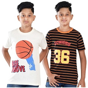 Clothe Funn Boys T-Shirts Round Neck Pack