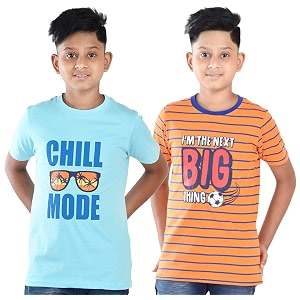 Clothe Funn Boys T-Shirts Round Neck Pack