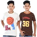 Clothe Funn Boys T-Shirts Round Neck Pack