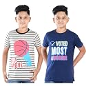 Clothe Funn Boys T-Shirts Round Neck Pack