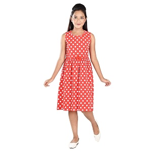 Clothe Funn Girls Striped Regular Fit Frock