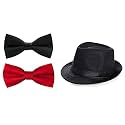 Kids Fedora Round Hat and Matched Bow tie