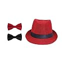 Kids Fedora Round Hat and Matched Bow tie